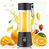 Portable Blender for Smoothies & Shakes - Personal Blender with 12Oz Traveling Cup, BAP Free, 6 Stainless Steel Blades, Freshly Squeezed for Office/Picnic/Sports