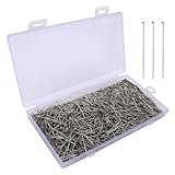 1500Pcs Straight Pins for Crafts Sewing Pins,1 Inch Dressmaker Pins,Stainless Steel Fine Sharp Pins with Flat Head,Jewelry Making,DIY, Quilting,Fabric,and Garment Sewing (1500)
