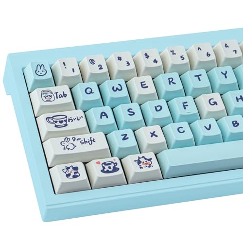 Keycaps PBT Tsungup Milk Candy Cherry | 145 touches pour clavier mécanique ANSI ISO
