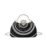 👝【Ocasiones Adecuadas】Decorado con elegantes perlas, que hacen que todo el bolso sea elegante, distinguido y generoso. ¡Preciosos bolsos de mano vintage con perlas, perfectos para San Valentín, citas, bailes de graduación, banquetes, bodas o una noche de fiesta y cócteles formales! Un gran regalo para ti, tu madre, tus hijas, tu novia u otras amigas en cumpleaños, San Valentín, Día de la Madre, Acción de Gracias, Navidad, aniversarios, etc.