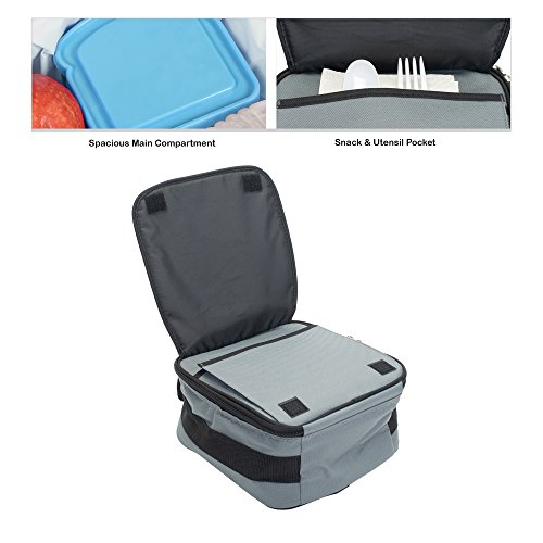 Class Collections Reinforced Water Resistant School Backpack And Insulated Lunch Bag Set (1, Stone Grey) #TOP4