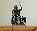 Produktbild Wandtattoo römische Gott Jupiter Aufkleber Wand Dekoration Sticker Design 1M407, Farbe:Rot Matt;Hohe:80cm