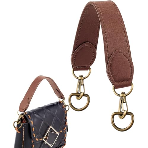 WADORN Short Leather Handbag Handle, 12.6 Inch PU Leather Purse