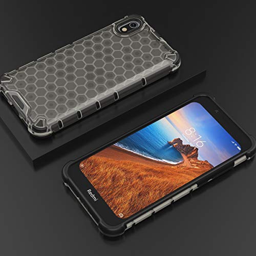 Image of Glasgow | for Mi Redmi 7A Back Case Cover for Mi Redmi 7A with 4 Bumper Corners and Military Grade Protection - Black