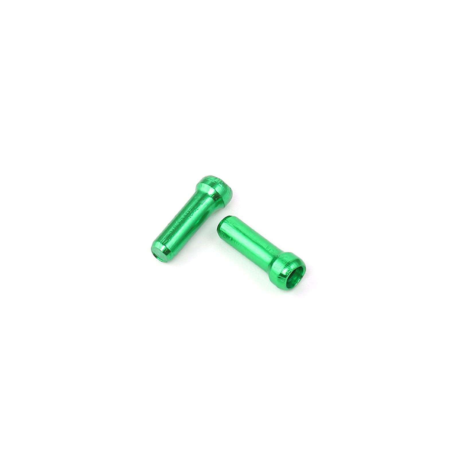 KEXYOAN Bike Cable End Caps 50 pcs/lot Bicycle Derailleur Shift Wire Ferrules Brake Inner Tips Crimps Aluminum Alloy(Green)