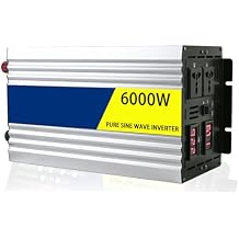 Pure Sine Wave Power Inverter 2000W-8000W, DC Input AC Output Converter, 220V, with LED Dual Display, Suitable for Travel Camping Tents Boat TripsSize60V,Color6000W