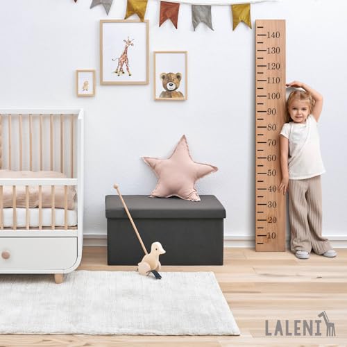 Laleni Sitzbank mit Stauraum Teddy Kindersitztruhe 76x38 cm Anthrazit – Ansicht 2