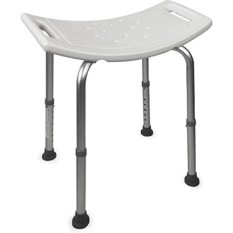 Mobiclinic®, San Fermín, Silla de Ducha, Taburete de baño, Marca española, Ortopédica, Aluminio, Altura Regulable, Respaldo, Reposabrazos, Conteras Antideslizantes, Taburete de Ducha para Mayores Cover