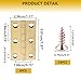 Solid Brass Butt Hinges Cabinet Door Hinges with Screws Heavy Duty Bifold Hinge for Jewelry Box, Furniture, Cupboard, Wood Crafts & Toolbox Golden Polishing Mini Folding Hinge (2 inch)
