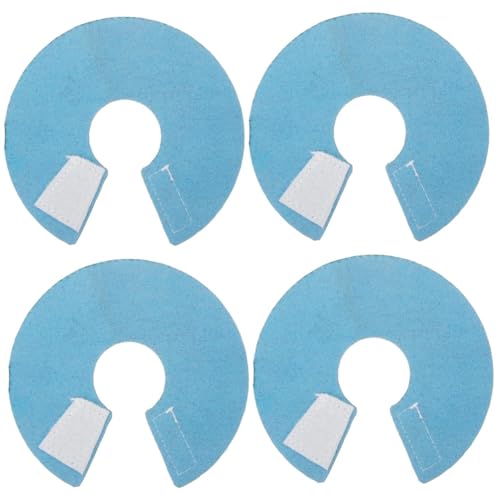 BESPORTBLE 4pcs Parrot Bite Collar Protective Bird Neck Cone Parrot Collar for Cage Accessories Easy On/Off Leather