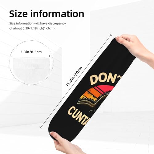 Don't Be a Cuntasaurus Running Socks Ventilating Comfort Cool Crew Socks for Unisex, Painting3