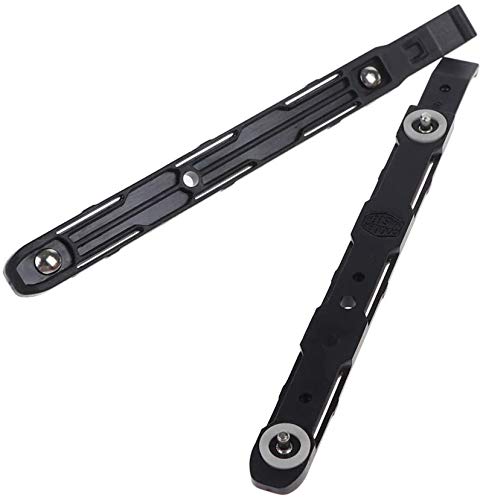 TableRe 4 peças de trilhos de plástico para montagem do disco rígido do chassi, preto