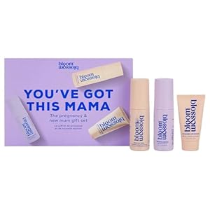 Bloom & Blossom – You’ve Got This Mama, Maternity Gift Set, 3-Piece Self-Care Kit for Expecting & New Moms with Stretch Mark Oil, Foot Spray Multi-Tasking Balm – Baby Shower, Maternity & New Mom Gift