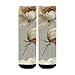 susiyo White Beautiful Garden Flowe Hiking Socks Boy Girls - Cushioned Crew Socks for Kids Soft, Breathable & Seamless Toe for All-Day Comfort