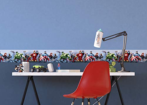 AG Design Marvel Avengers zelfklevende rand, muursticker, folie, meerkleurig, 500 x 10 cm - Afbeelding 3
