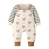 Hopscotch Boys Multi Full Sleeves Teddy Print Striped Bodysuit For Age (12-18 Months) Amazon Deal