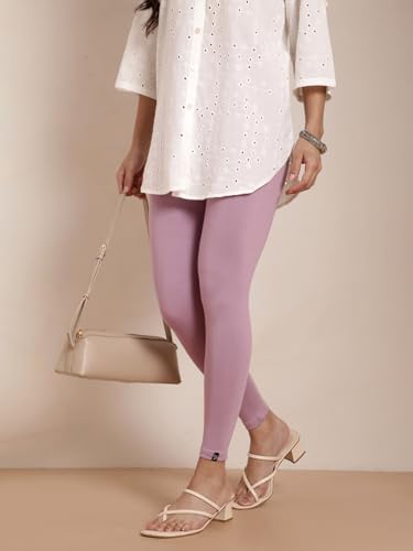 Image of TWIN BIRDS Women Viscose Ankle Leggings | Stretchable Kurti Wear Bottom