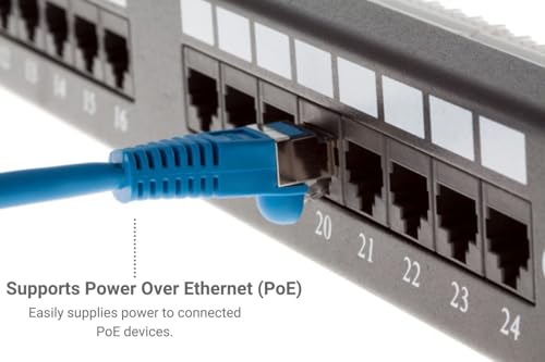 CablesAndKits Cable Ethernet Cat5e Shielded 2 ft Azul miniatura 4