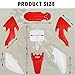 CRF50 Plastics Kit, SSR 125 Plastics Kit Compatible with Honda CRF50 XR50 SDG SSR 107 110 125 Pit Dirt Bike, Red White XR50 Fender Kit with Bolt Work Fairing
