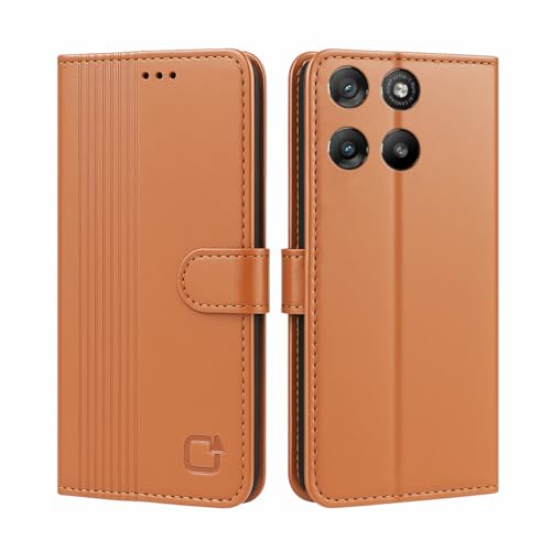 Image of AIBEX Shock Proof Flip Compatible for Motorola G57 Power 5G / Motorola G67 Power 5G Flip Cover Leather Finish | Inside TPU with Card Pockets | Wallet Stand | Complete Protection Flip Case