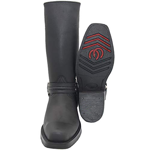 Men's Leather Harness Western Biker Boot2