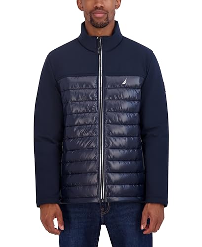 Image of Nautica Men's Lightweight Softshell Jacket - Bonded Fleece Lining, Regular, Big & Tall Sizes