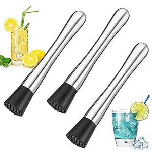 BKJJ-stamper van roestvrij staal voor cocktail, barstuitjes, ijscrusher, citroen, mojito, stamper, fruitmixer, doe-het…