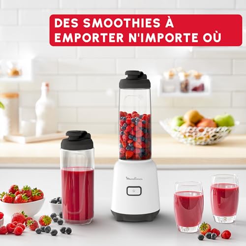 Mini Blender 2 bouteilles de LM15F1F0 MOULINEX - vue 3