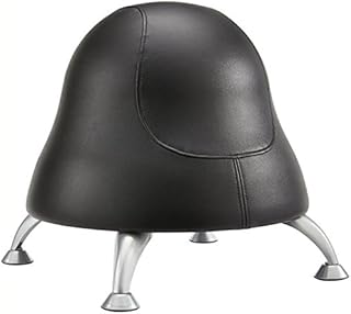Pemberly Row Ball Office Chair in Black Vinyl