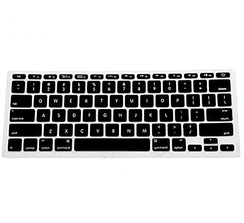 Brain Freezer Keyboard Protector Compatible with MacBook Air 13 inch 2020 Release Model A2179 Soft Silicone Waterproof Dust-Proof Ultra Thin Keyboard Cover Silicon (Black)