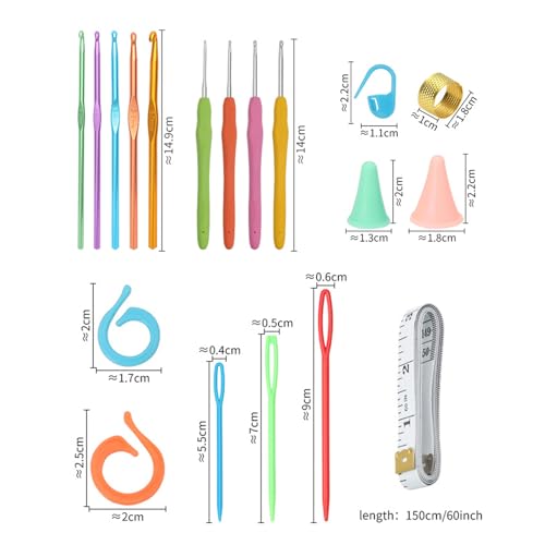 Kit crochets pour debutants Morain avec etui complet de 58 pieces - 4