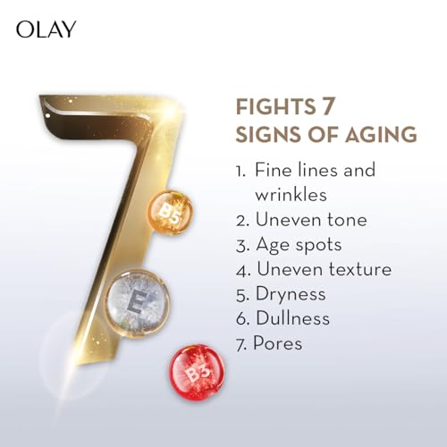 Image of Olay Total Effects Day Cream |with Vitamin C, B5, Niacinamide, Green Tea |Fights 7 signs of ageing for glowing, hydrated and younger looking skin |Suitable for Normal, Dry, Oily & Combination skin |50 gm