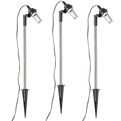 WeRChristmas Christmas LED Snowflake Pathway Projector Lights, Set of 3, White, 72 cm