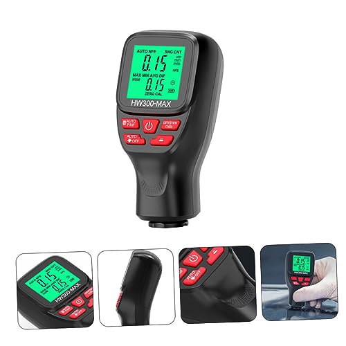 Medidor digital de espesor OUNONA para recubrimientos automotrices, diseño portátil con retroiluminación y ligero, uso multipropósito en carpintería y reparación automotriz, mediciones precisas miniatura 3