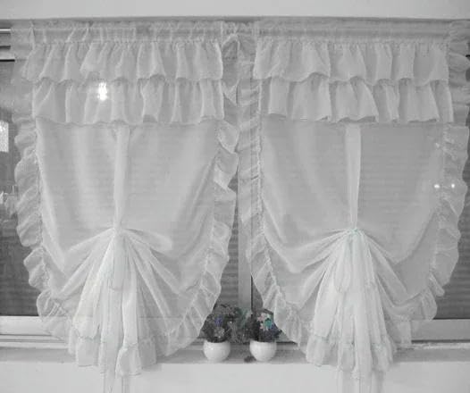 Tenda a palloncino sollevabile per soggiorno, camera da letto, schermo-BIANCO-1 x larghezza 60 cm x altezza 175 cm