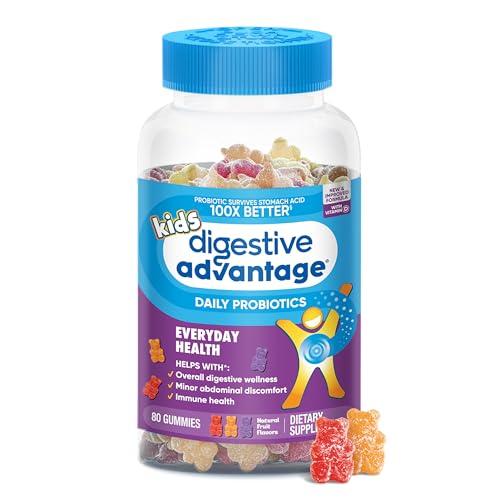 Digestive Advantage ASA-115 Probiotics For Digestive Health, Kids Probiotic Gummies cover