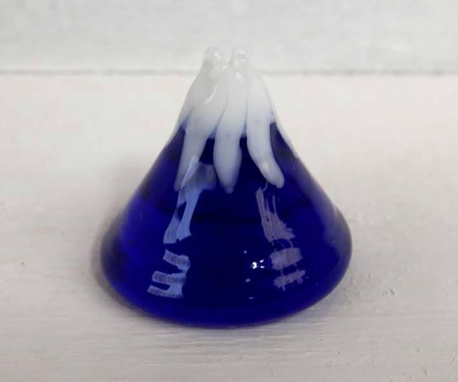 Amazon.co.jp: ガラス細工 富士山(ブルー) : ホーム＆キッチン