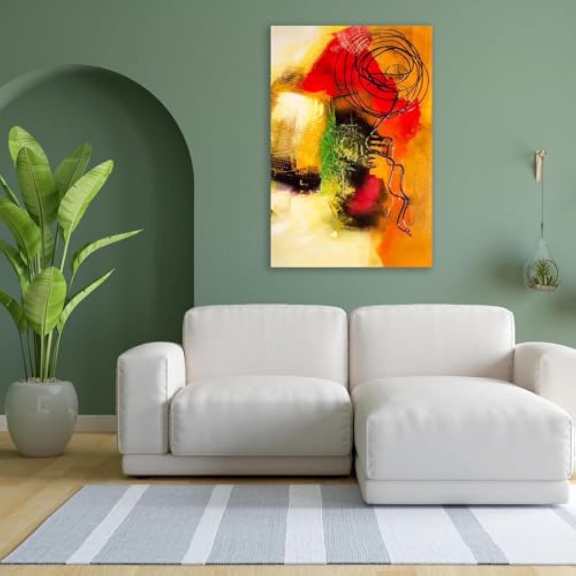 Modern Abstract Art D1 Peel & Stick Vinyl Wall Sticker