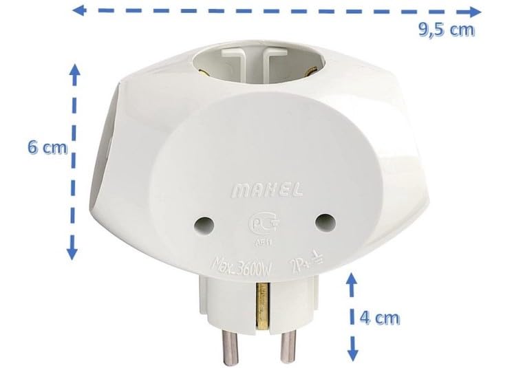 Makel 10015 Golyat, 16 A, 250 V, Beyaz