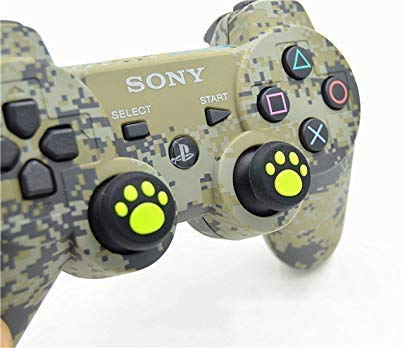 Neuvikter 4 Pcs For Ps4 Ps3 Ps2 Xbox 360 One Controller Rubber Silicone Cap Thumbstick Thumb Stick X Cover Case Skin Joystick Grip Grips (Black White) #TOP5