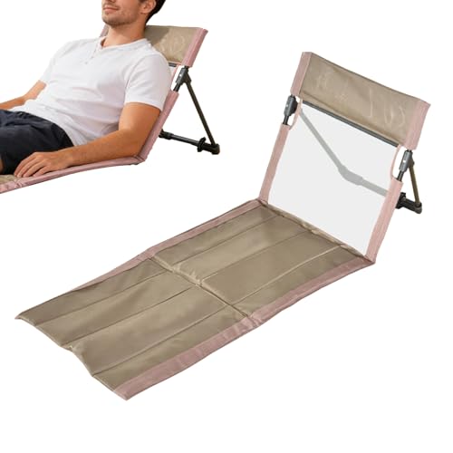 Sdraio da Spiaggia | Sdraio pieghevole con sedile imbottito,Sedie da Spiaggia con Tappetino | Per Adulti, Bambini, Famiglia, Piscina, Campeggio, Picnic, Prato, Backpacking, Viaggio e Vacanza
