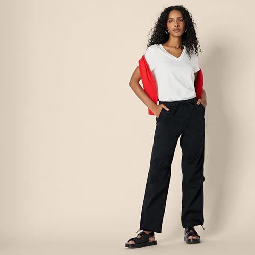 Amazon Essentials Women's Regular Fit 100% Cotton V-Neck Short Sleeve T-Shirt, Multipacks4