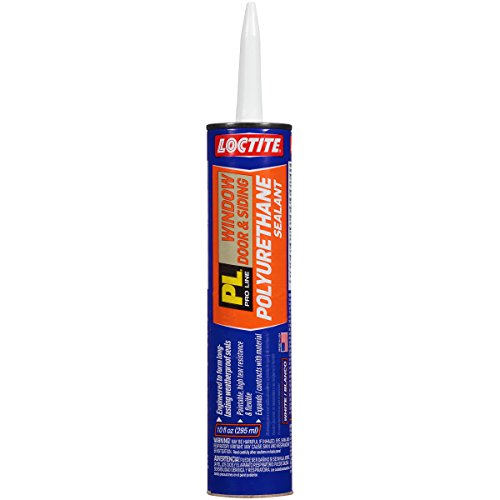 Loctite PL S40 Polyurethane Window, Door and Siding Sealant, 10 Ounce Cartridge, White, 12-Pack (1618182-12)