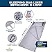 The Friendly Swede Sleeping Bag Liner Ultralight - Thin Travel Sheets for Hotel; Silky Feel Camping Sheets & Adult Sleep Sack for Backpacking and Hiking; Travel Sleeping Bag - Grey (Hook & Loop)