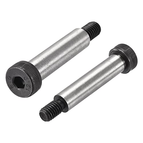 uxcell Alloy Steel Hexagon Socket Head Shoulder Screws Bolts, 2' Shoulder Length, 1/2' Shoulder Dia, 3/8-16 Thread, 2pcs