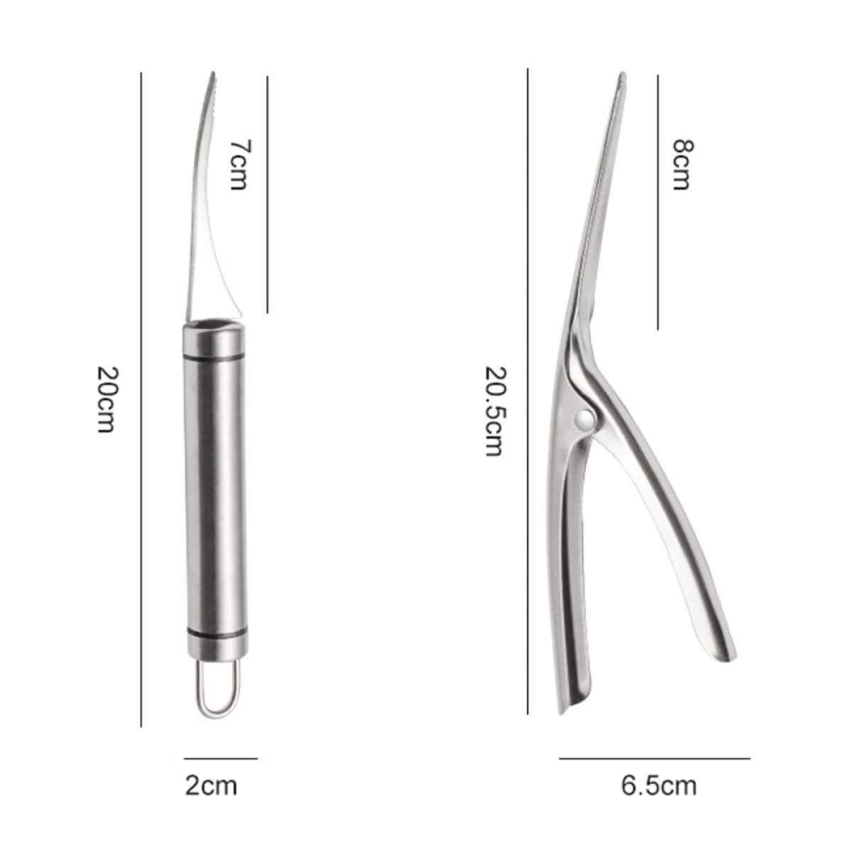 MUCKLILY 1 Set Shrimp Line Knife Shrimp Peeler Quick Shrimp Peeling Tool Prawn Peeler Prawn Peeling Tool Shrimp Cleaner Shell Peeling Practical Shrimp Peeler Remover Stainless Steel Silver