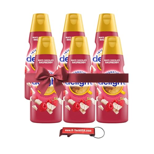 White Chocolate Raspberry Coffee Creamer, Non Dairy Liquid Creamer, 32