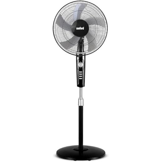 Sanford Stand Fan 18 Inch 60W Copper Motor 1250 RPM Timer Fu