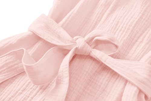 Image of TADO MUSLIN Organic Cotton Toddler Bathrobe, Soft and Breathable Baby Robe for Kid, Boy& Girl Hooded Robe Muslin