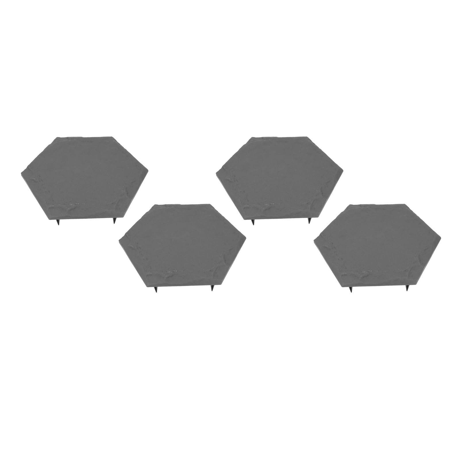 4pcs Piedras con 24 estacas de Tierra en el Suelo Resistente a la Intemperie el Camino Decorativo de jardín al Aire Libre Polipropileno (-3111240178912)